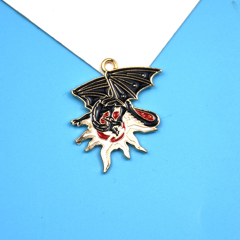 Red sun flying dragon