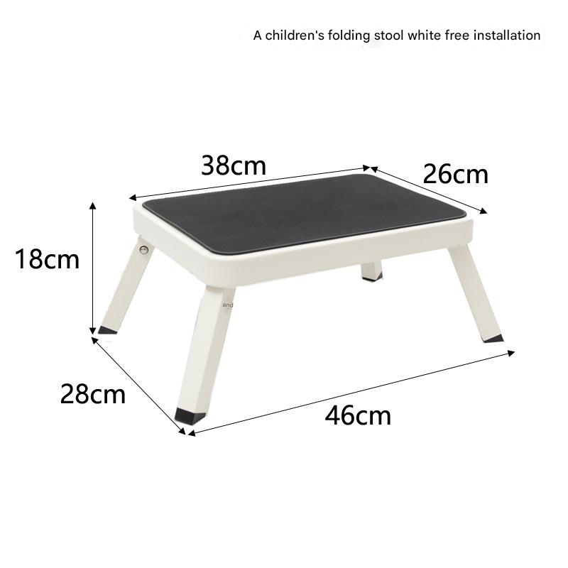 A section folding stool White