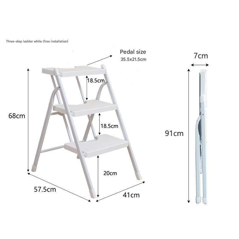 Plastic Tray 3 steps White