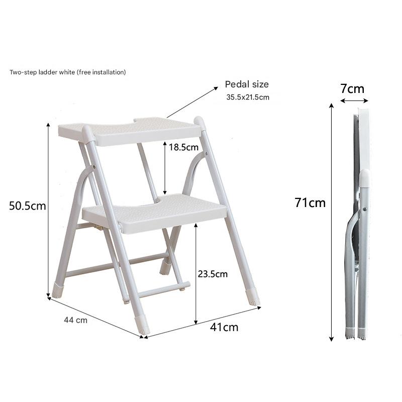 Plastic tray 2 step White