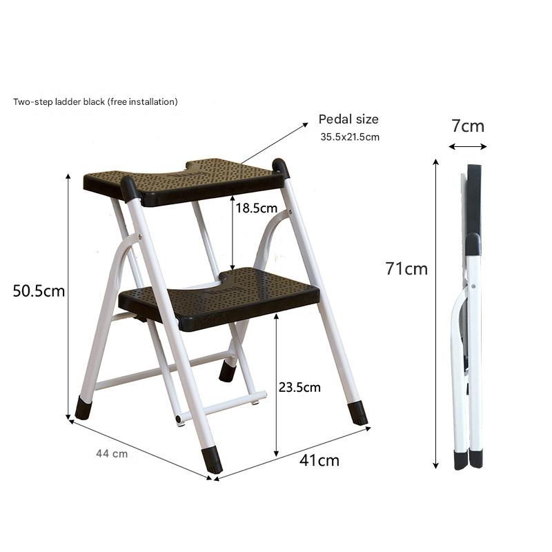 Plastic tray 2 step Black