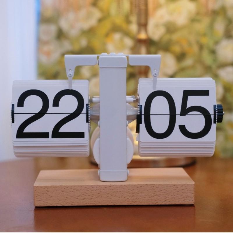 Square wooden base all white 24 hours system