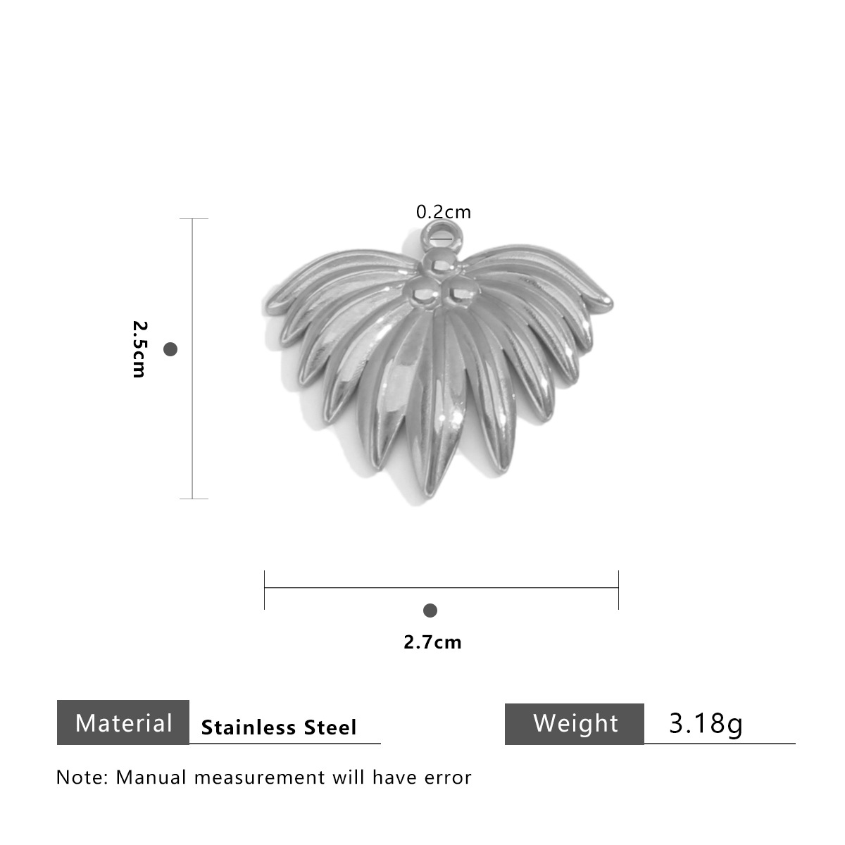 13:Steel color leaves 27*25