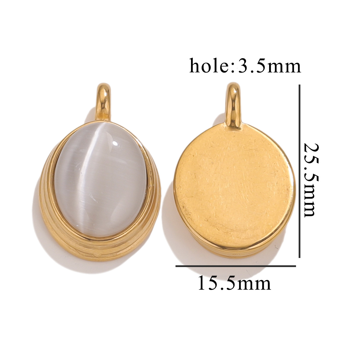 1:White cat s eye stone