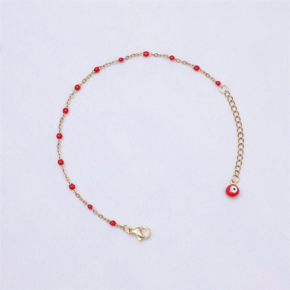 Tail chain eyes gold   red