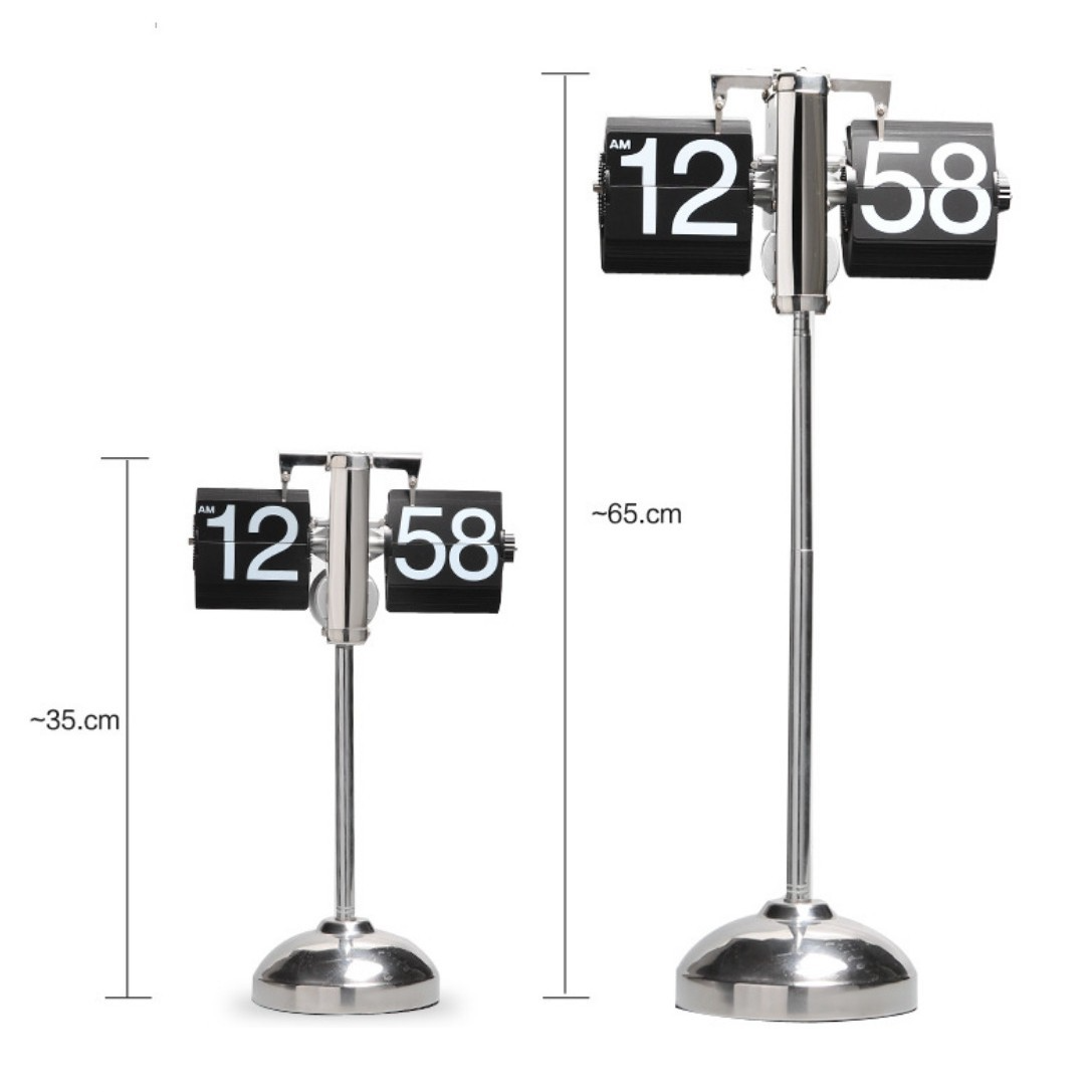 Pull Rod telescopic page-turning clock