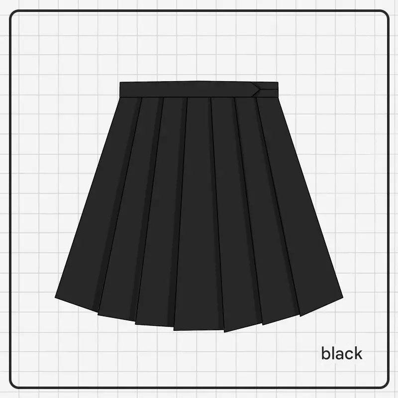 Black pleated skirt