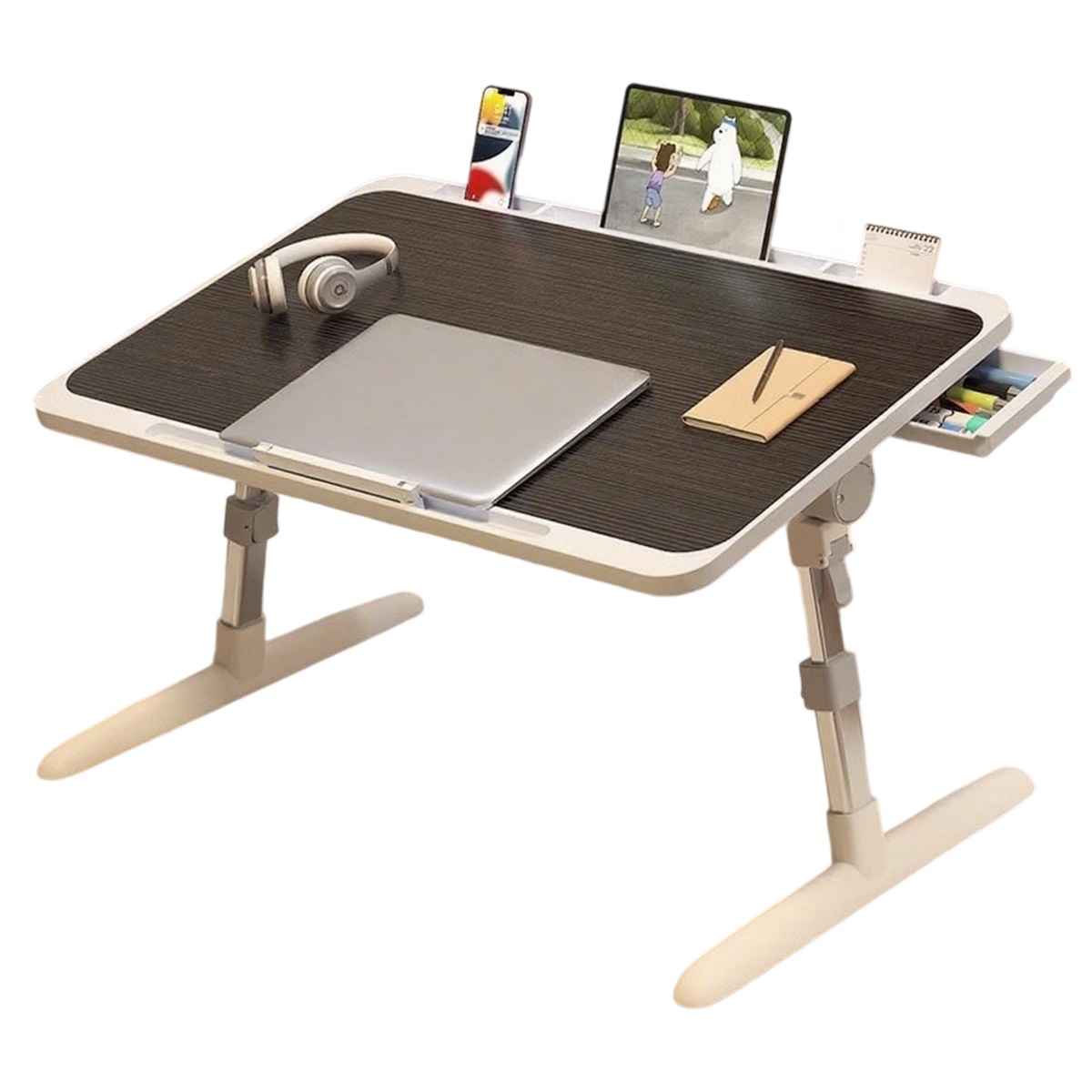 Large brushed black exclusive model, card slot, barrier, drawer, usb (comes with small light fan)