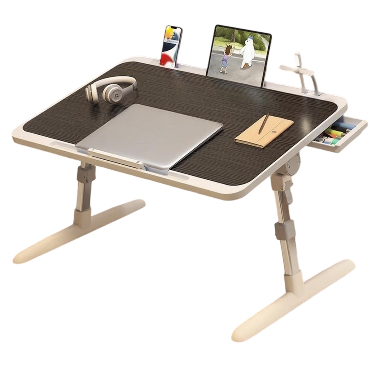 Large brushed black reinforced model, card slot, baffle, drawer