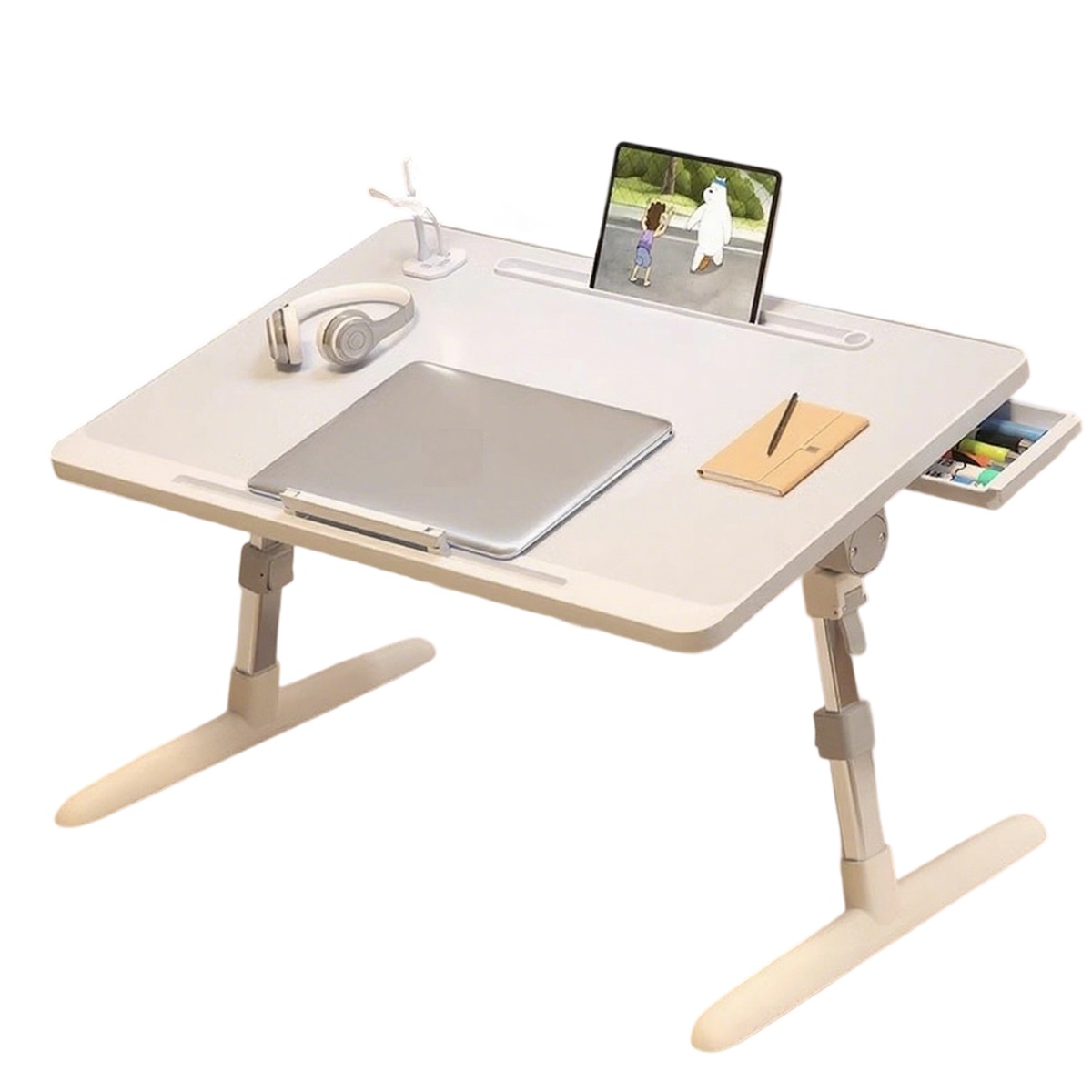 Extra large pearl white reinforced model, card slot, barrier, drawer