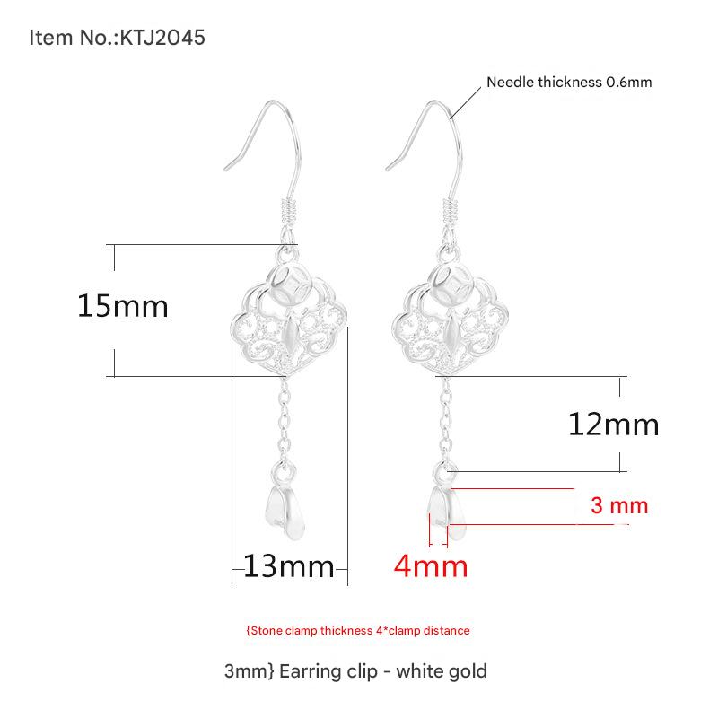 4:Type B- white gold {clip distance 3mm clip thickness 4mm}