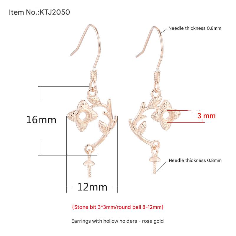 9:Type C- rose gold {Stone position upper 3mm/lower 8-12mm}