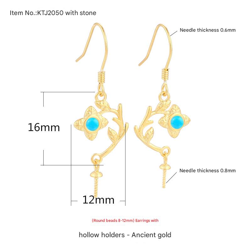 11:Type C with stone-ancient gold {Stone position 8-12mm}