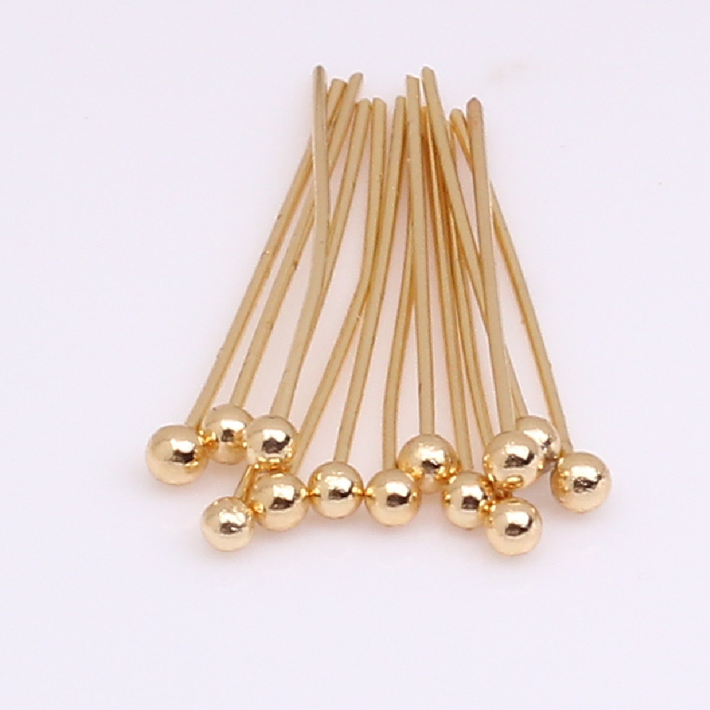 14K gold/ball needle 20mm