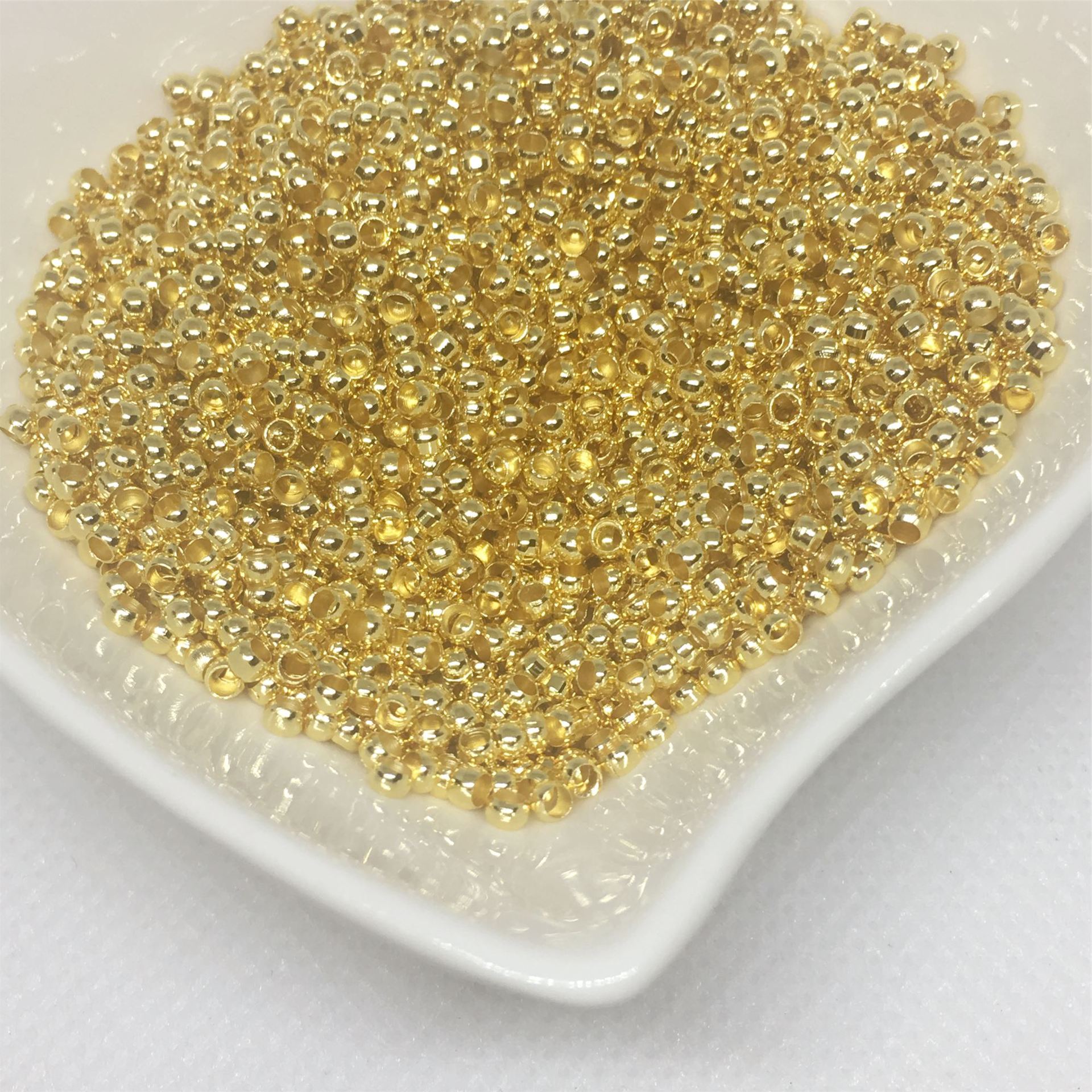 18K gold plated 2.0mm/70pcs/1g