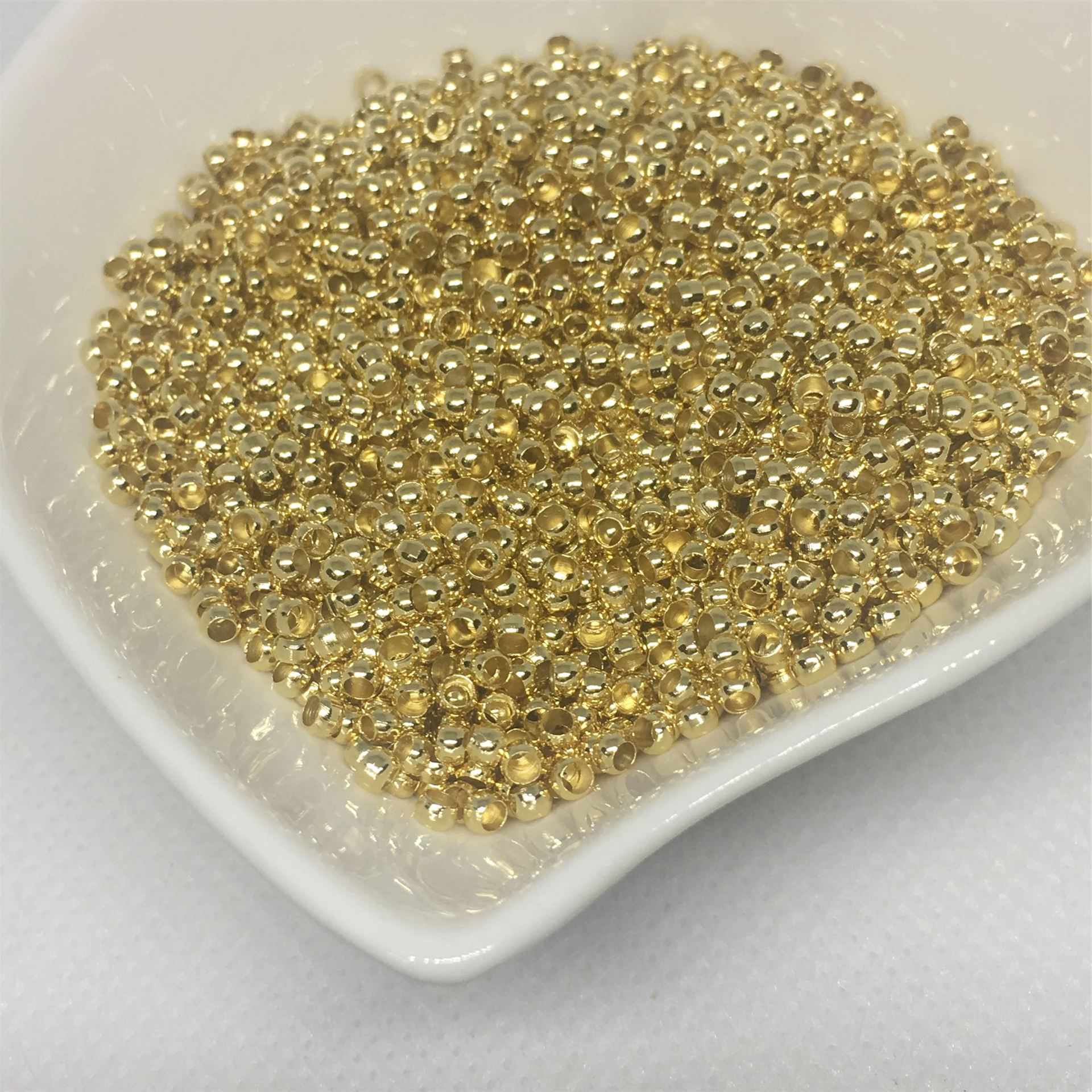 14K gold plated 2.0mm/70pcs/1g