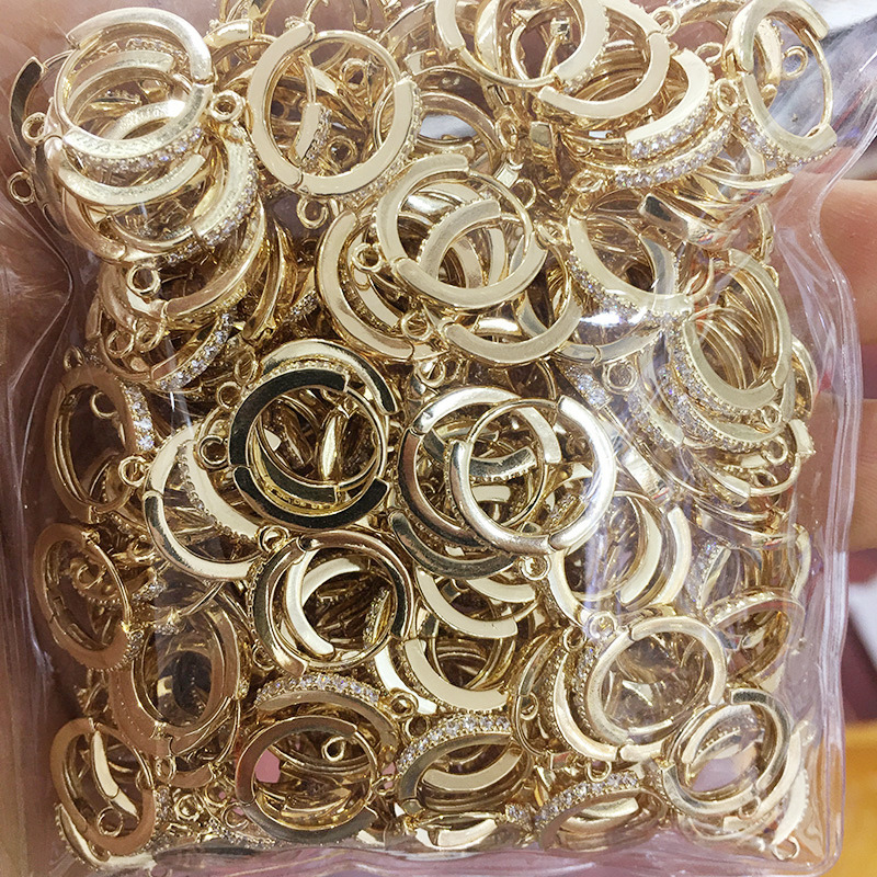 1:E41 14K gold color retention (with hanging)