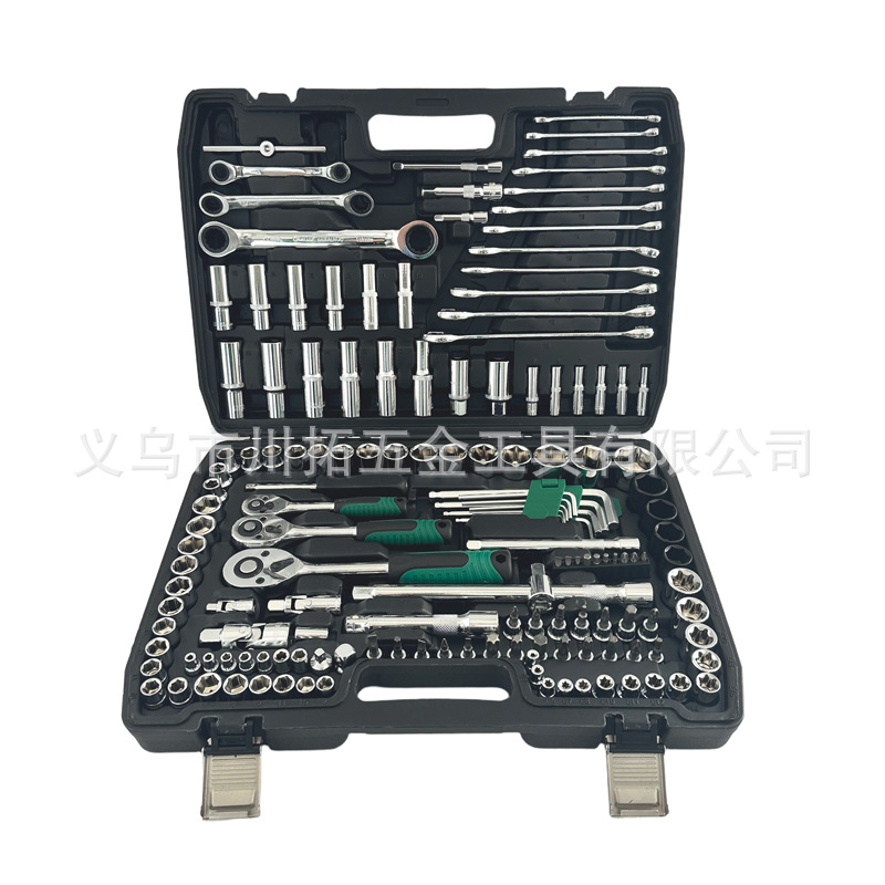151-piece set [24 teeth] black box with green handle