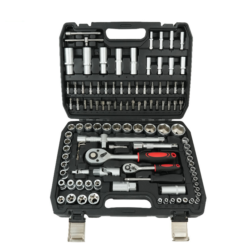 108-piece set [24 teeth] matte [black box with red handle]