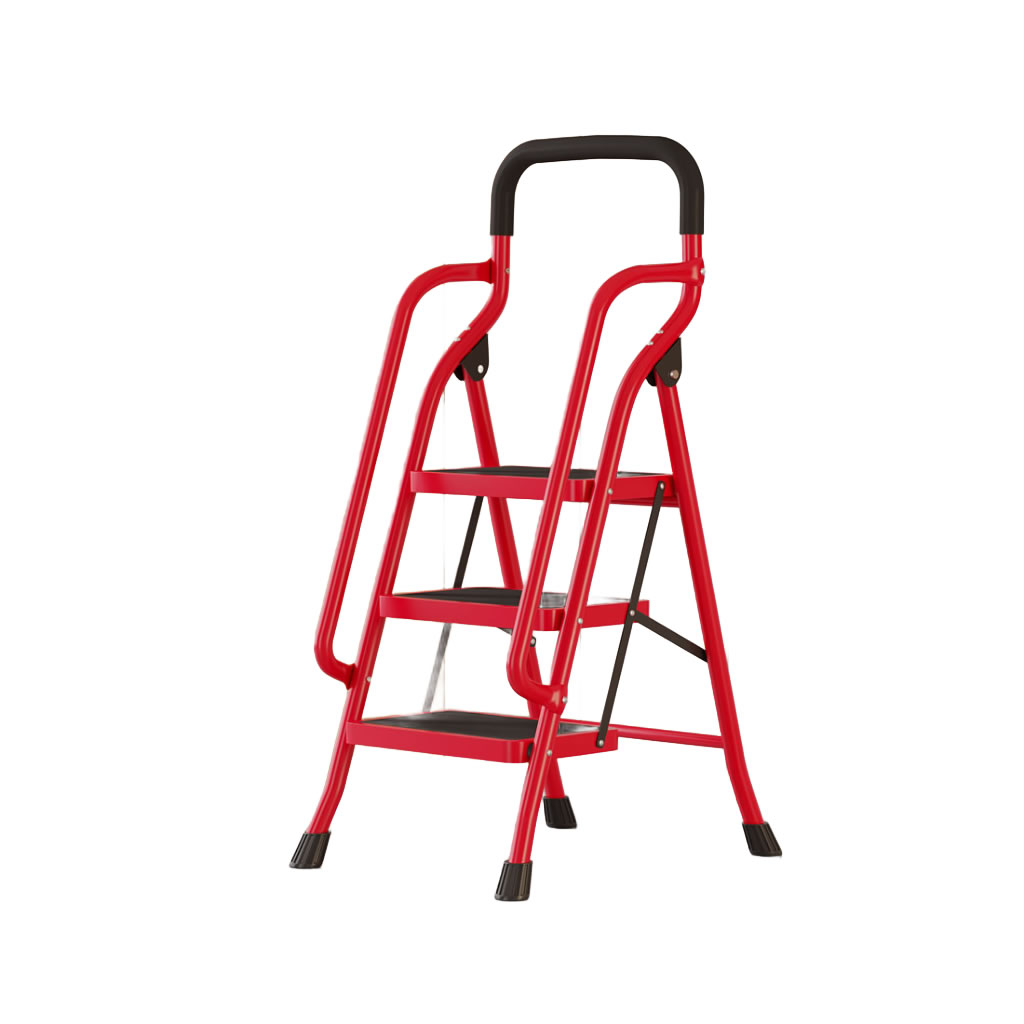 3-step red with handle