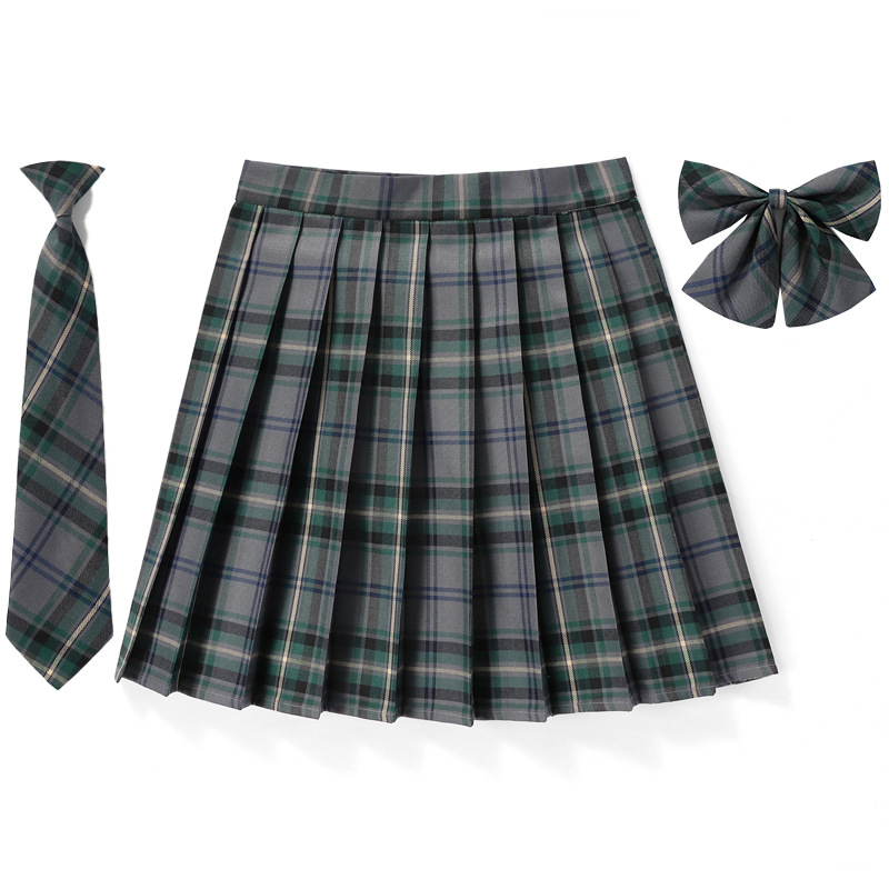 G 43cm plaid skirt   bow tie   tie