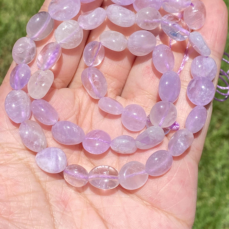 8-10mm shaped purple jade