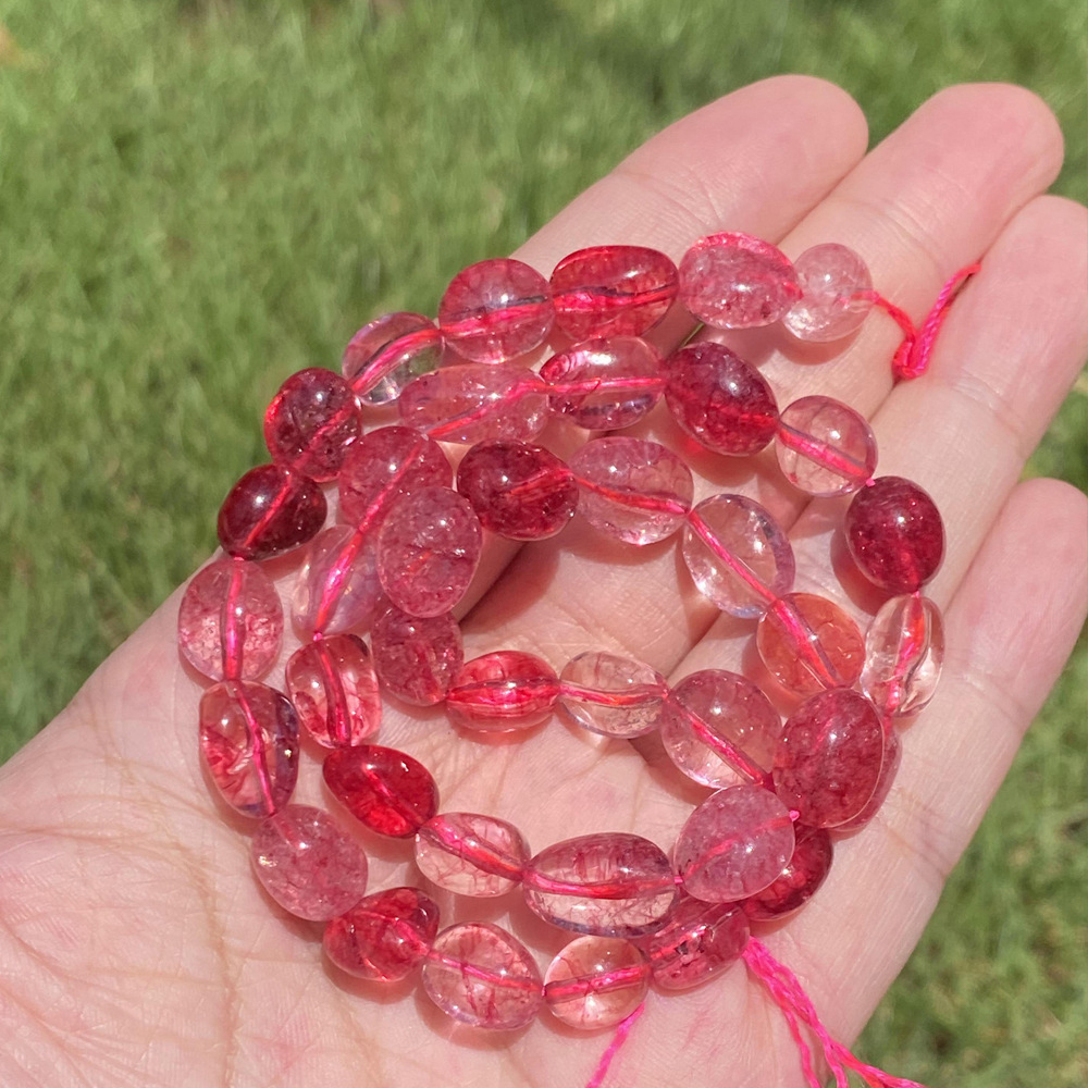 8-10mm rose red crystal