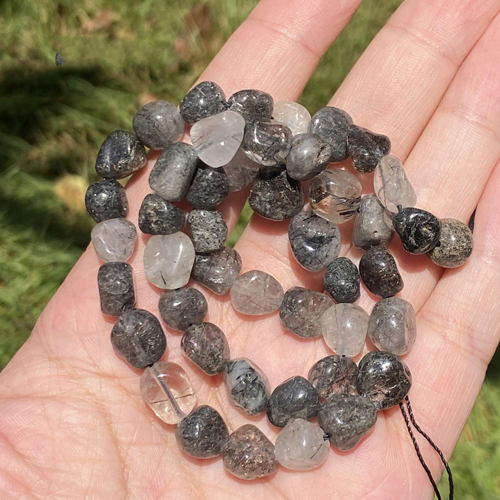 8-10mm black hair crystal