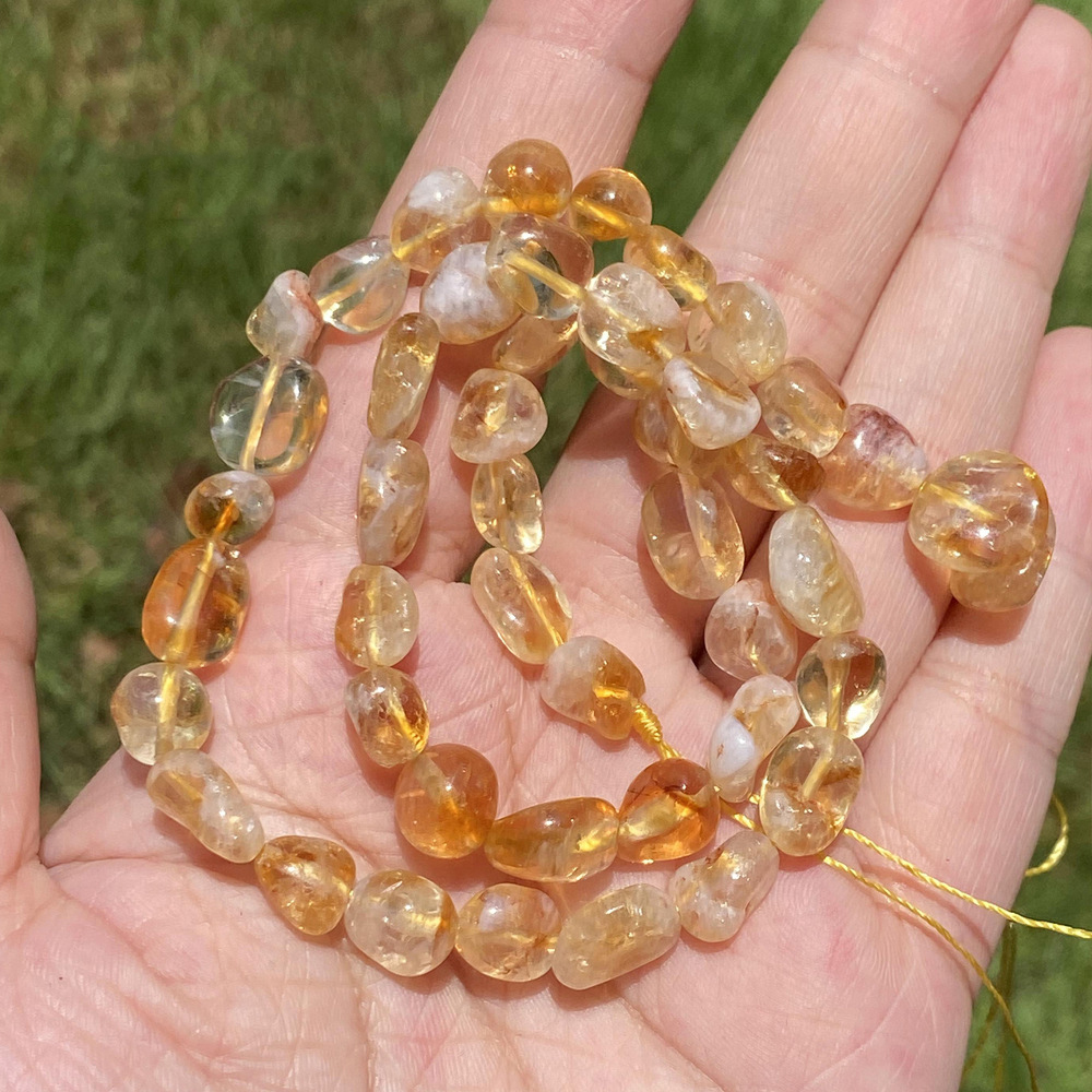 8-10mm cascade yellow tower crystal