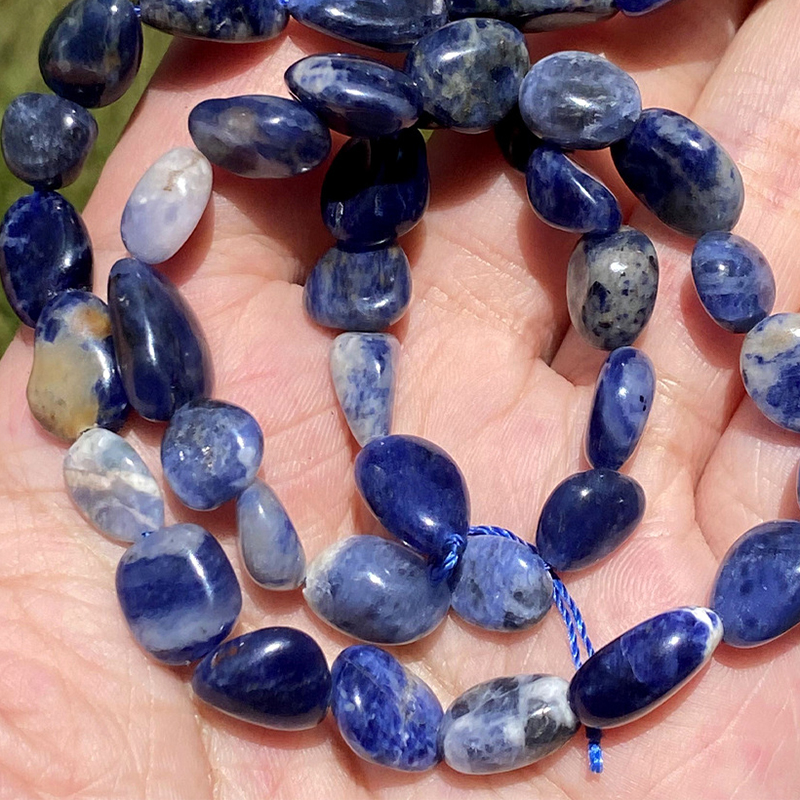 8-10mm simple blue pattern