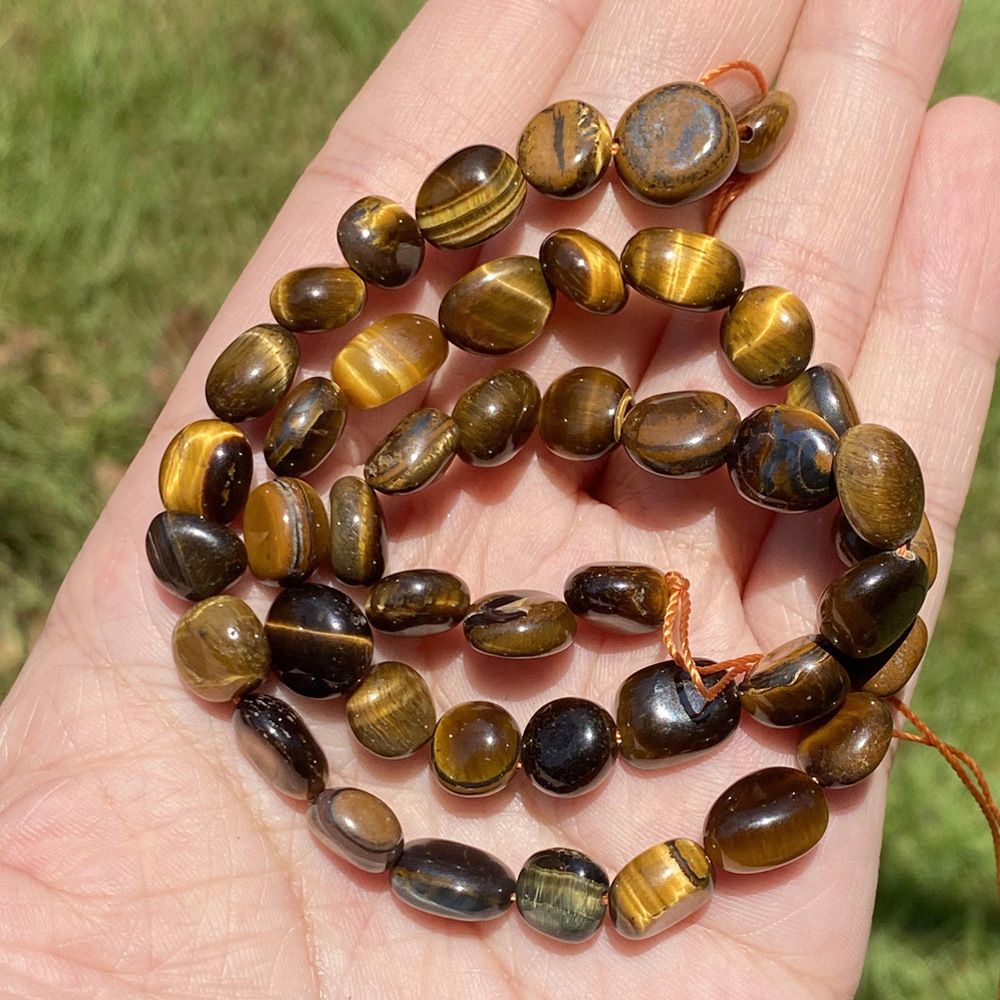 45:8-10mm yellow tiger with shape