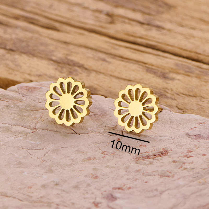 16:Hollow flower gold