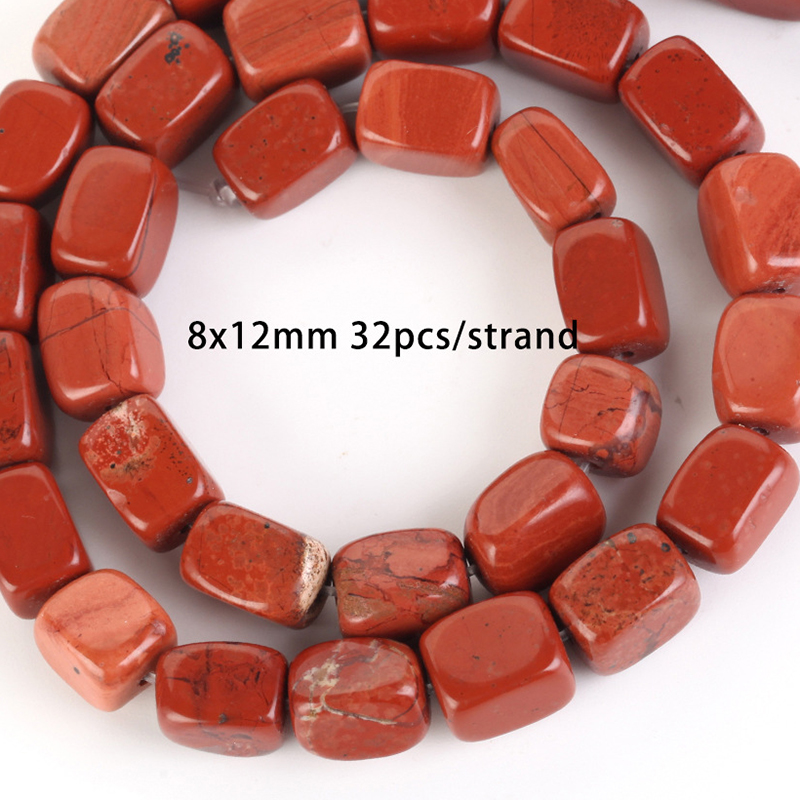 8x12mm cuboid red stone Size