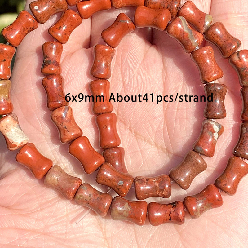 29:6x9mm bamboo red stone