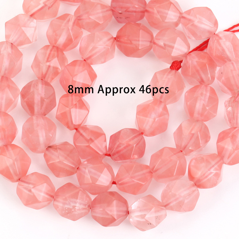 8mm all-cut watermelon red Size