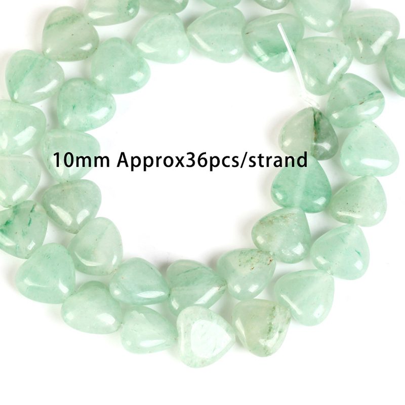 39:10mm love green aventurine