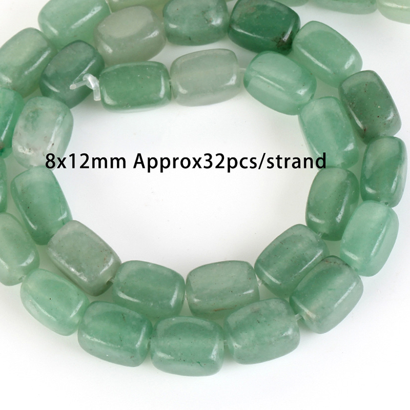 8x12mm cuboid green aventurine Size