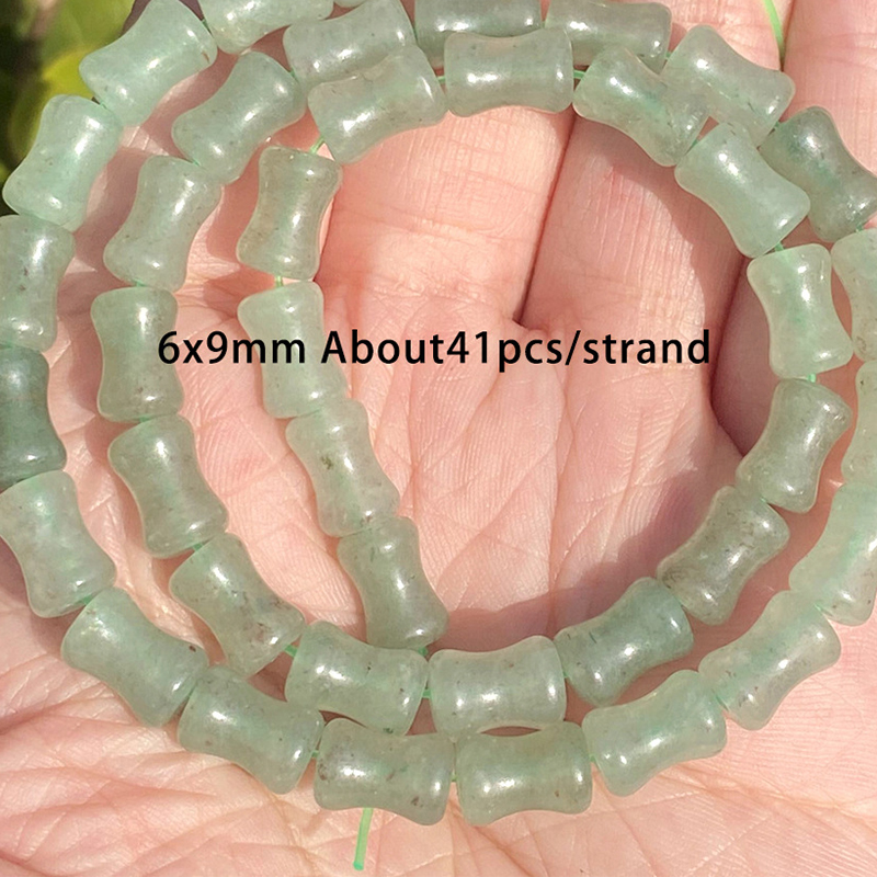 6x9mm bamboo green aventurine Size