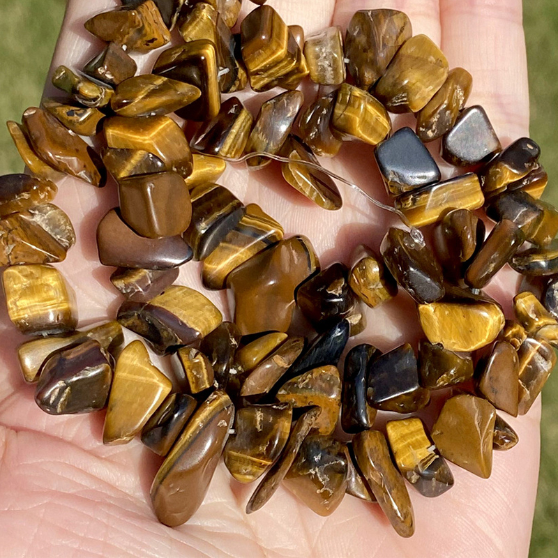 10:Yellow Tiger Eye Gravel 5-8mm