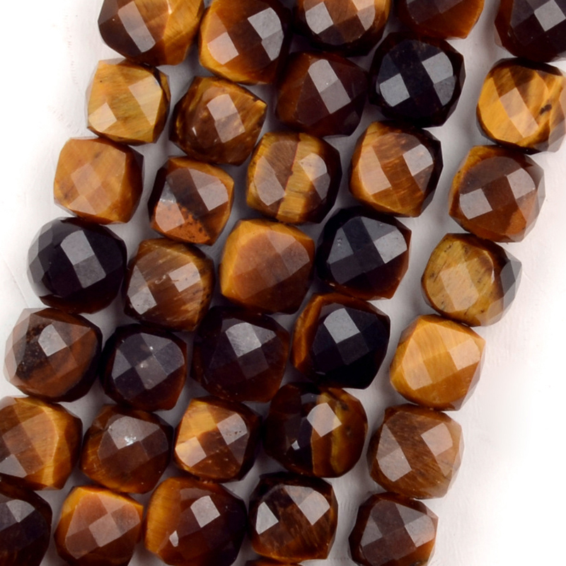 16:4.8-5.5mm yellow tiger eye cut square