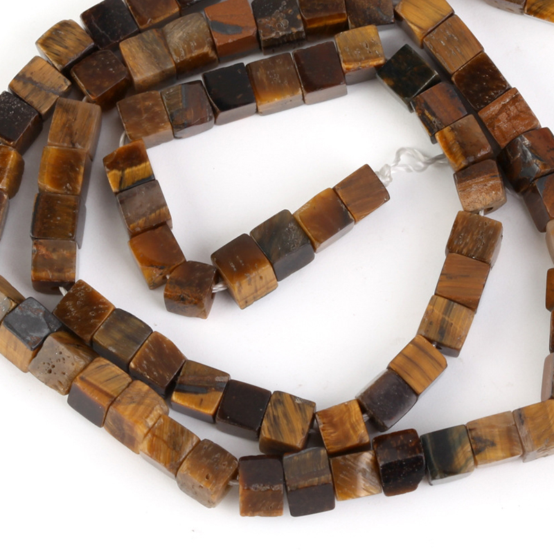 22:4mm square yellow Tiger Eye