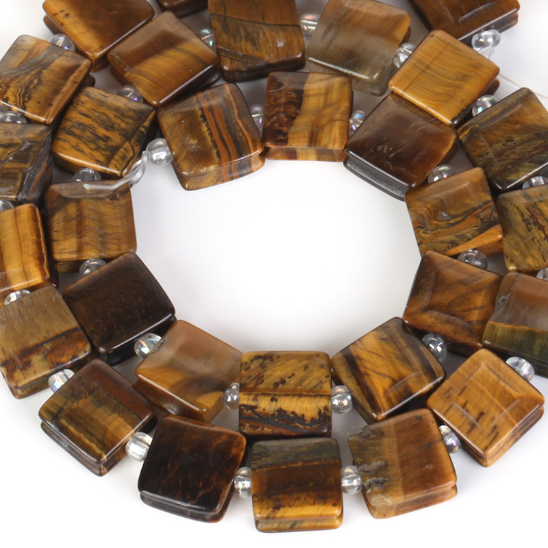 28:10mm square yellow Tiger Eye