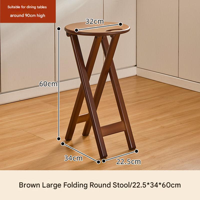 Folding round stool [heightened version]