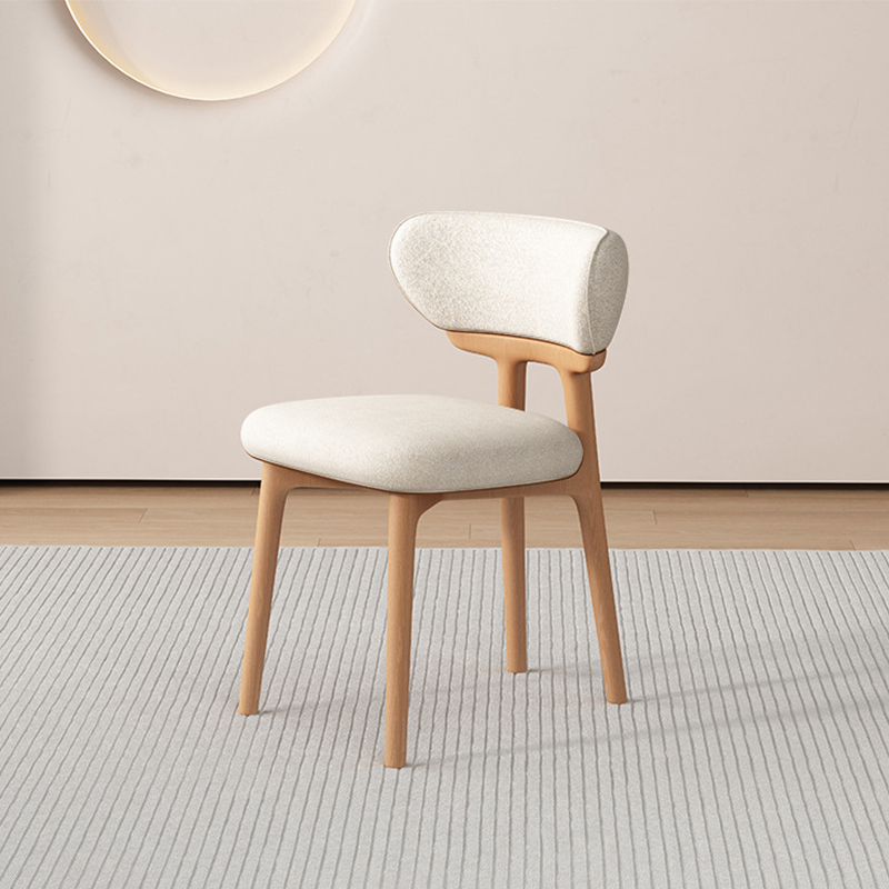 Wood color   beige cloth