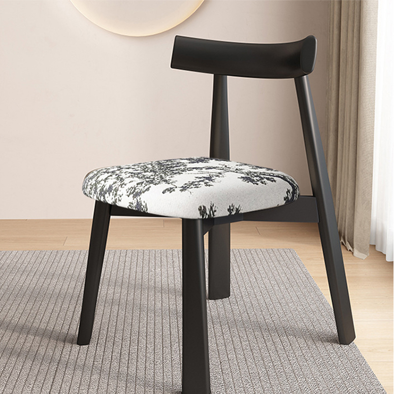 Black   floral cloth