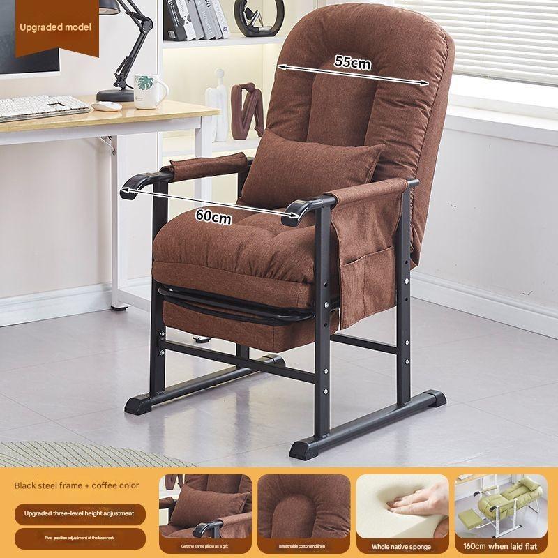 Black frame   coffee color [cotton and linen]