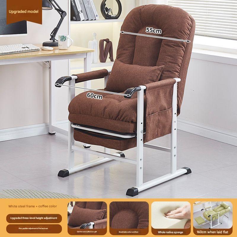 White frame   coffee color [cotton and linen]