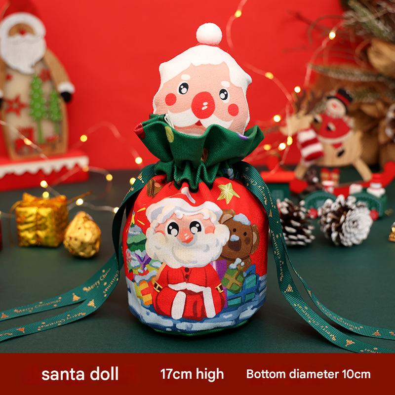 7:Flannel doll head apple bag for the elderly