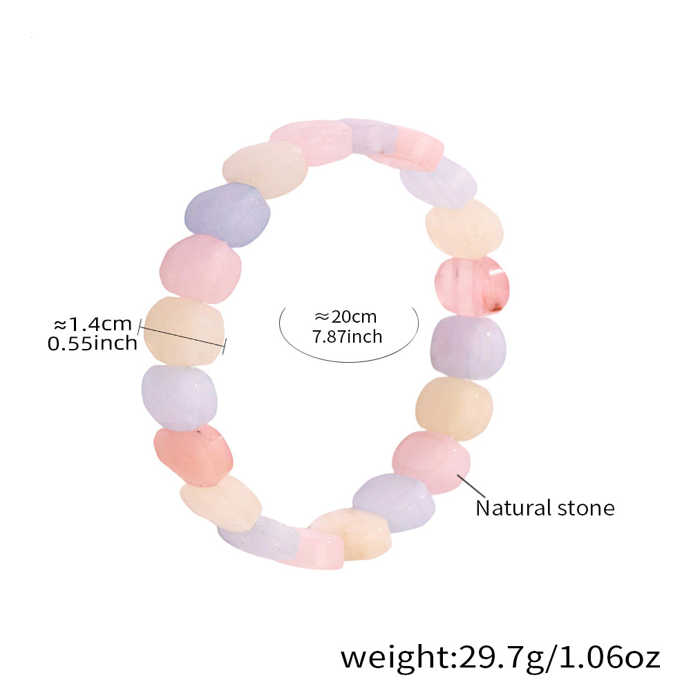 3:E656-pink mixed color bracelet