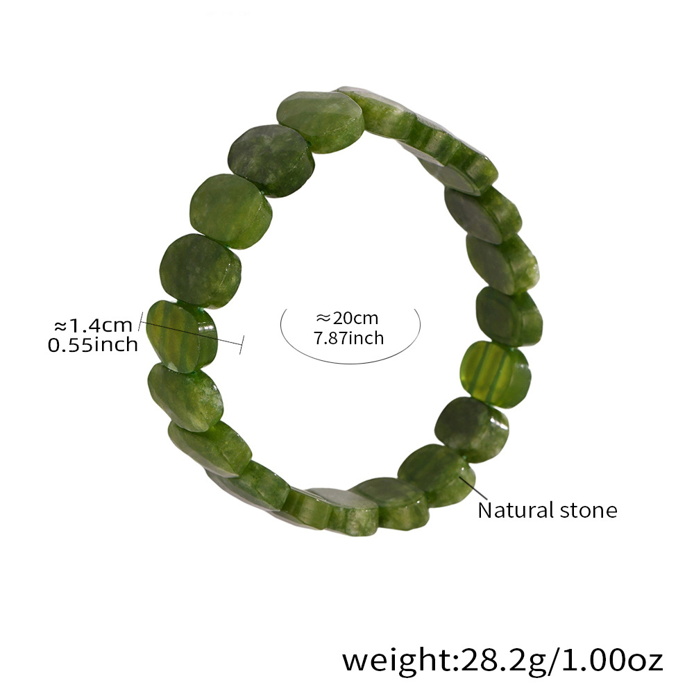 8:E656-dark green bracelet